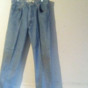 Vintage Levi 505 Jeans Regular Cut Man Denim Bolo Blue y2k Pants size 38